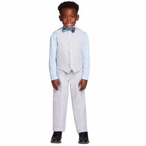 Kids Headquarters Kids 4-piece Suit Set, Gray